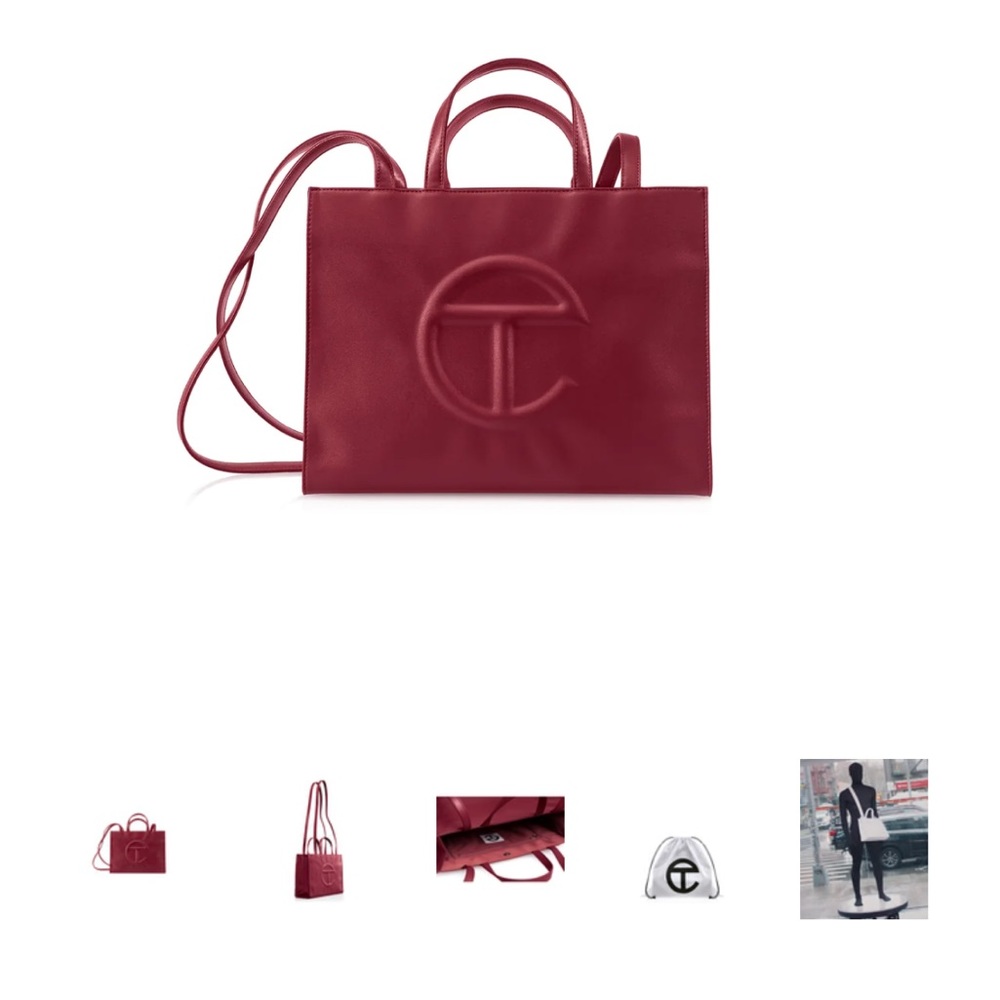 NWT-Telfar medium shopping bag in the color Oxblood